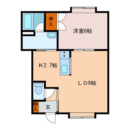 フォレストハイム2の物件間取画像